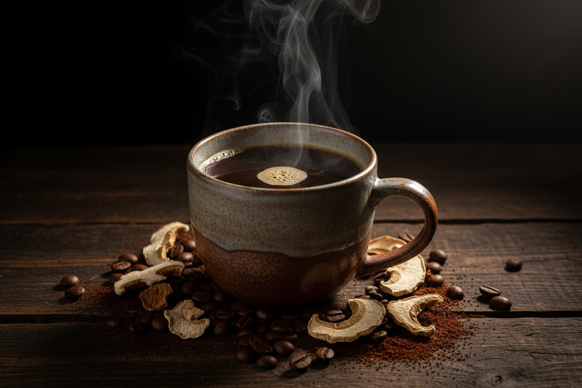 Mushroom Coffee Dark Roast — Bold Flavor, Balanced Energy
