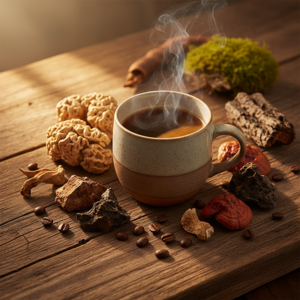 Mushroom Coffee Medium Roast — Focus, Energy & Calm