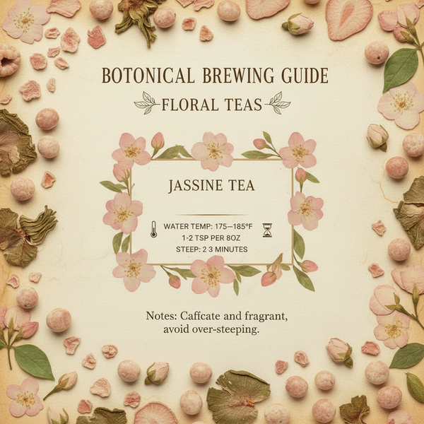 Floral tea brewing guide