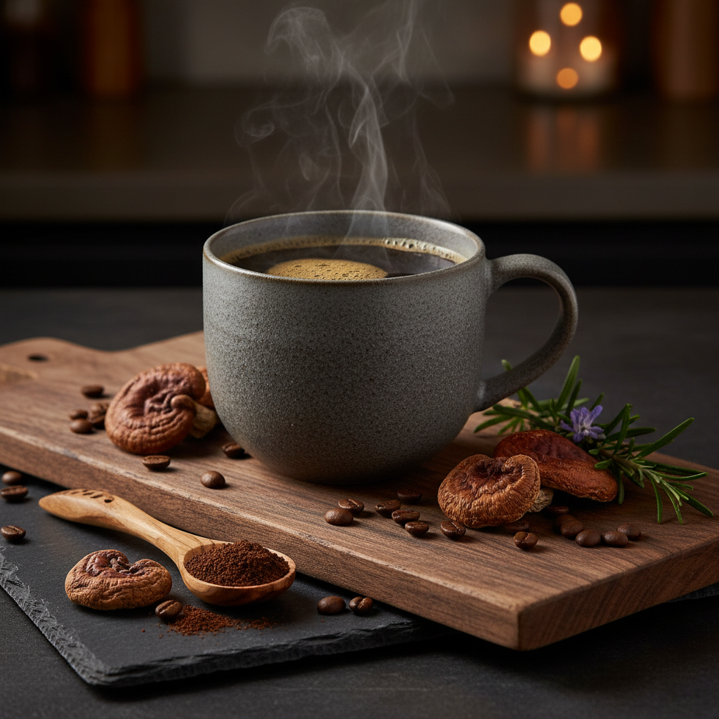 Mushroom Coffee Dark Roast — Bold Flavor, Balanced Energy